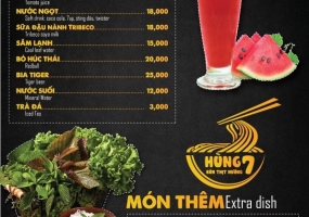 Menu nước