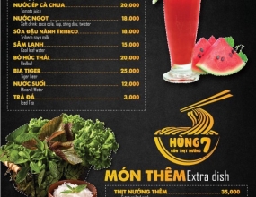 Menu nước